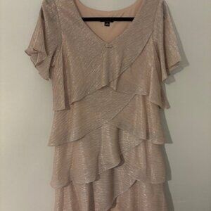 SLNY Gold dress size 6